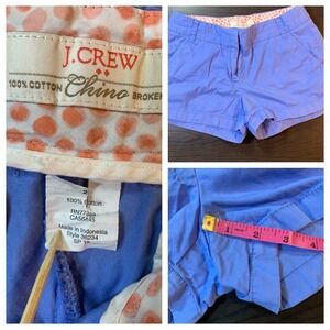 J. Crew Shorts Womens‎ 2 Blue Chino Weathered Broken In Everyday Casual Minimal